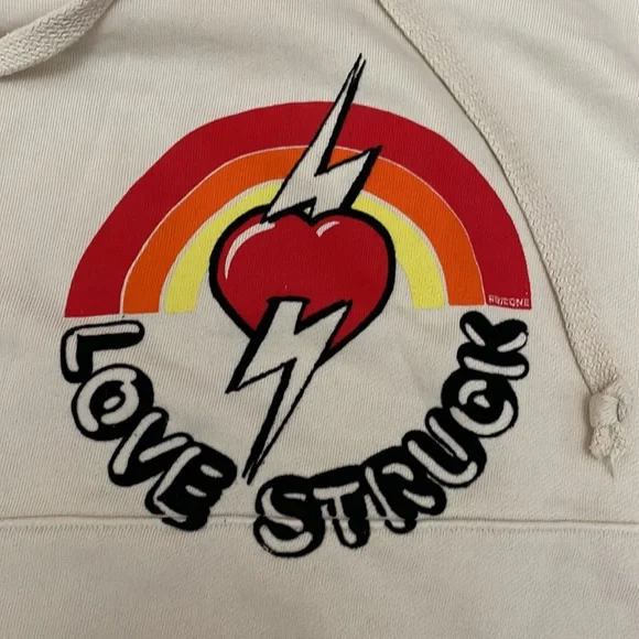 RE/DONE Oversized Love Struck Graphic Hoodie size M brand new